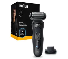 Braun 52-N1200S Rasierer, schwarz, Herren, Schnellladefunktion, Lithium- ION