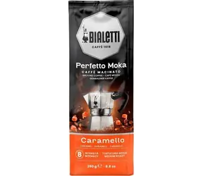 Bialetti Perfetto Moka Carmello 250 g / gemahlener Kaffee / Intensität 8 / mittlere Röstung