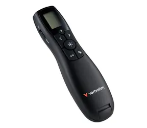 Verbatim Keynote Wireless Presenter, schwarz / Präsentationsgerät / LCD-Display / Funk 2,4 GHz / Reichweite 30 m
