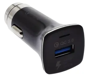 2GO 795955 schwarz / Autoladegerät / 18 W / 3 A / 1x USB-A / QC 3.0