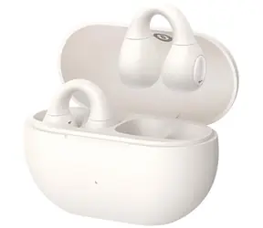 Baseus Bass 15 Clip Open Ear, weiß / Kabellose Kopfhörer / Offene Ohrmuscheln / Bluetooth 5.4 / Ladecase