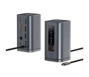 Baseus Spacemate RD-1 11-in-1 / Dockingstation / 2x HDMI 4K / 2x DP 4K / PD 100W / RJ-45