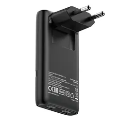 Verbatim GaN Fold 'n' Go 65W schwarz / Reiseadapter / 2x USB-C / PD 3.0