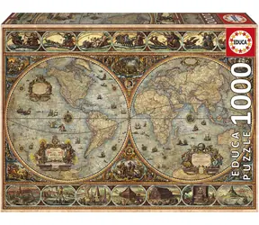 Educa Puzzle Historische Weltkarte / 1000 Teile