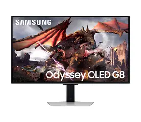 32" Samsung Odyssey OLED G8 S32DG800SU silber / Monitor / OLED / 4K UHD / 240 Hz / 0,03 ms / 2x HDMI + DP / Lautsprecher