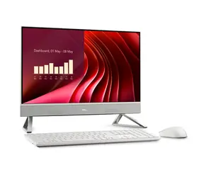 DELL 24 All-in-One EC24250 weiß / All-in-One-Computer / 23,8" FHD / Intel Core 7 150U / 16 GB RAM / 1 TB SSD / Intel UHD / Windows 11