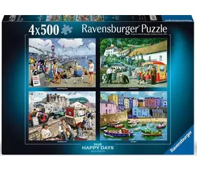 Ravensburger Puzzle Happy Days Nr. 8: Urlaub / 4 x 500 Teile