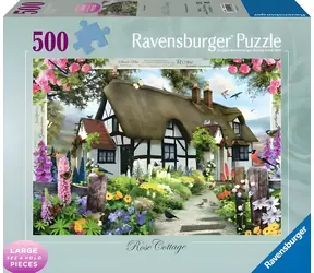 Ravensburger Puzzle Cottage by the Roses / 500 Teile / ab 12 Jahren