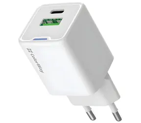 Colorway GaN 35W weiß / Wandladegerät / 1x USB-C / PD / PPS / QC