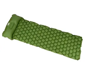 Acra L140CL grün / Selbstaufblasende Isomatte / mit Kissen / 5 cm