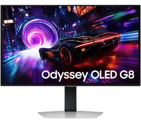 32" Samsung Odyssey G8 silber / Monitor / OLED / 3840 x 2160 / 16:9 / 240 Hz / 250 cd/m / 2x HDMI + DP / VESA