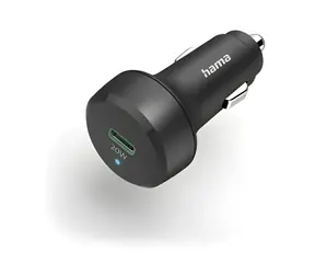 HAMA Kfz-Ladeadapter schwarz / Kfz-Ladegerät / USB-C / PD / QC 3.0 / 20 W