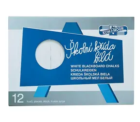 KOH-I-NOOR Kreide 111505 weiß / Tafelkreide / 4 Stück