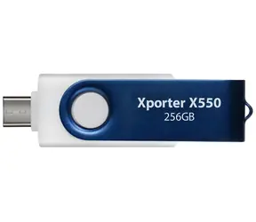 Patriot Xporter X550 256 GB weiß-blau / USB-Stick / USB-A + USB-C / USB 3.2 Gen 1