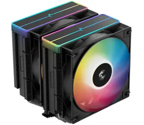 DEEPCOOL AG620 BK ARGB V2 Schwarz / CPU-Kühler / 2x 120 mm ARGB / Hydro-Lager / AMD + Intel