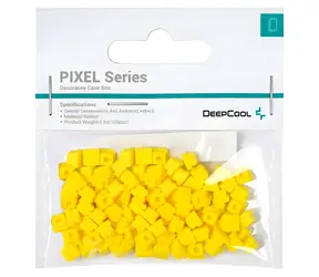 DEEPCOOL Pixel gelb / Dekorative Gummiteile / 100 Stück