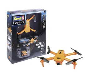 Revell RC Quadcopter Pocket Drone orange / Taschenquadcopter / 720p-Kamera / 2,4 GHz / Reichweite 40 m / ab 14 Jahren