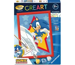 Ravensburger CreArt Raging Sonic / Malen nach Zahlen / ab 9 Jahren