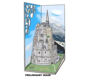 Revell Tiny Adventures Minas Tirith / Holzbausatz / Leseecke / Herr der Ringe / LED-Beleuchtung / ab 14 Jahren