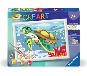 Ravensburger CreArt Meeresschildkröte / Gemälde auf Leinwand / ab 9 Jahren