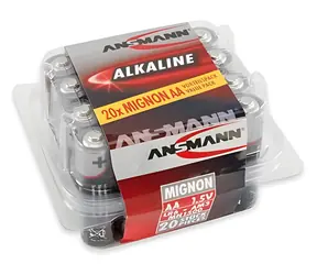 Ansmann Red / Alkaline-Batterie AA (LR6) / 1,5 V / 20 Stück