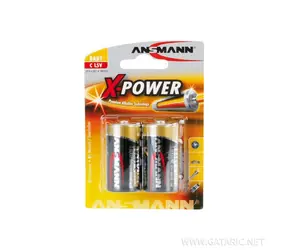 Ansmann X-Power Baby C / Alkaline-Batterie / LR14 / 2 Stück / in Blisterverpackung