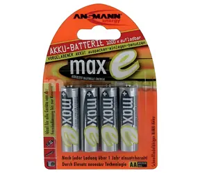 Ansmann maxE / Akku / AA / NiMH / 1,2 V / 2100 mAh / 4 Stk