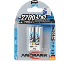 Ansmann 2700 AA / Akku / NiMH / 2.500 mAh / 2 Stück