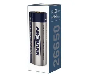 Ansmann Lithium- ION 26650 / Wiederaufladbarer Akku / 3,6 V / 5100 mAh / Micro-USB