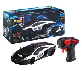 Revell 24664 Lamborghini Aventador Polizeiauto / RC-Modellauto / Maßstab 1:24 / 10 km/h / 2,4 GHz / Alter: ab 8 Jahren