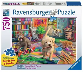 Ravensburger Puzzle „Niedliche Künstler“ XL / 750 Teile