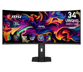 34,18" MSI MAG 341CQP X28 Schwarz / Monitor / UWQHD / QD-OLED / 21:9 / 280 Hz / 0,03 ms / HDMI + DP + USB-C