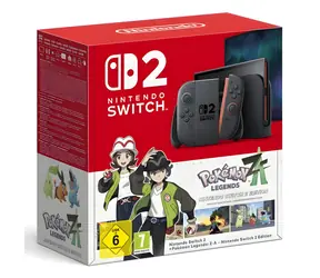 Nintendo Switch 2 Schwarz + Pokémon Legends: ZA / Spielkonsole / 7,9" LCD / 256 GB / Wi-Fi 6
