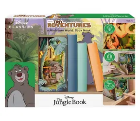 Revell Tiny Adventures Disney Das Dschungelbuch / Bücherecke / Holzbausatz / 68 Teile / LED-Beleuchtung / ab 14 Jahren