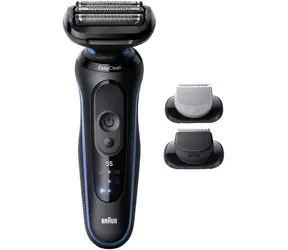 Braun Series 5 52-B1650s schwarz/blau / Folienrasierer / Nass- und Trockenrasur / 50 Minuten Betriebsdauer / wasserdicht
