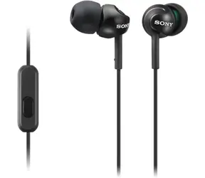Sony MDR-EX110AP, schwarz / In-Ear-Kopfhörer mit Mikrofon / 3,5-mm-Klinkenstecker