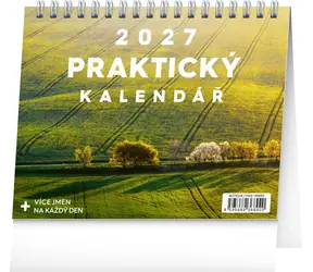 NOTIQUE Praktischer Kalender mit Zitaten 2027 / Tischkalender / 16,5 x 13 cm / Wochenkalender