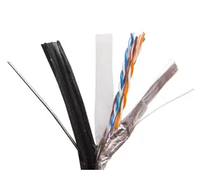 Zircon FTP Cat5e CU schwarz / Netzwerkkabel / Außenkabel zur Wandmontage / 305 m / Kabeltrommel