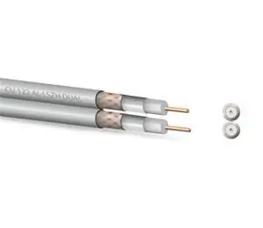 Zircon 122 CU AL LSZH DUAL / Koaxialkabel / 100 m Trommel