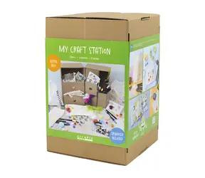 Creativ Company Maxi Box Textildekoration / Kreativset / Textilmarker und Schablonen / ab 5 Jahren