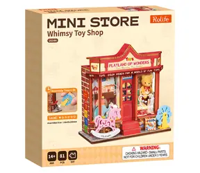 Robotime Miniatur-Spielzeugladen / 3D-Holzpuzzle / 81 Teile / ab 14 Jahren