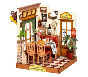 Robotime 3D-Holzpuzzle Bistro auf den Champs-Élysées / Miniaturhaus / 160 Teile / ab 14 Jahren