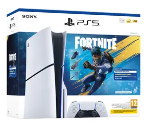 Sony PlayStation 5 Slim + Fortnite Blooming Chaos Weiß / Spielkonsole / 1 TB SSD / Blu-ray / 4K 120 Hz / Wi-Fi 6
