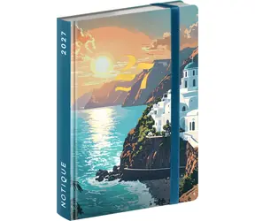 NOTIQUE Riviera 2027 / Taschenkalender / Wochenkalender / Englischer Kalender / 9,8 × 14,5 cm