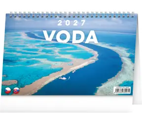 NOTIQUE Water CZ/SK 2027 / Tischkalender / 23,1 × 14,5 cm