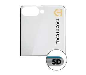 Tactical Glas-Schutzglas 5D / Gehärtetes Glas / Samsung Galaxy Z Flip 8 / Schwarz (Außen)
