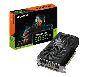 GIGABYTE GeForce RTX 5060 Ti WINDFORCE MAX OC 16G / Grafikkarte / 16 GB GDDR7 / 128-Bit / 1x HDMI + 3x DP