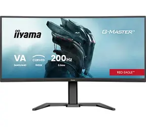 34" Iiyama G-Master Red Eagle GCB3484WQSU-B2 Schwarz / Gaming-Monitor / Gebogenes VA-Panel / 3440 x 1440 / 21:9 / 0,4 ms / HDMI + DisplayPort