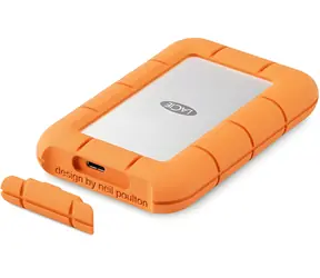LaCie Rugged 4 TB orange / Externe SSD / 2,5" / USB 3.2 Gen 2x2 / 2000 MB/s / IP54 / 2 Jahre