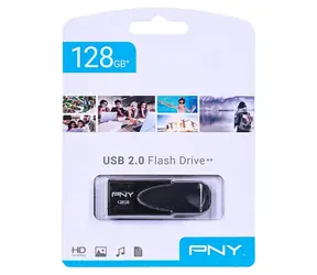 PNY Attaché 4 schwarz / USB-Stick / 128 GB / USB 2.0